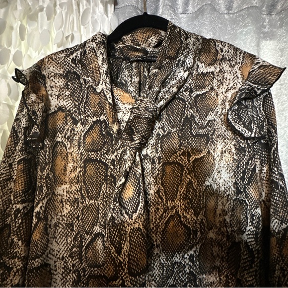 Zara Snake skin print blouse - Picture 7 of 11